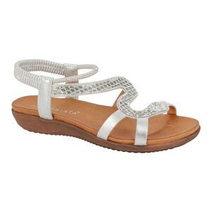 Cipriata Womens/Ladies Serpent Sandals / Silver